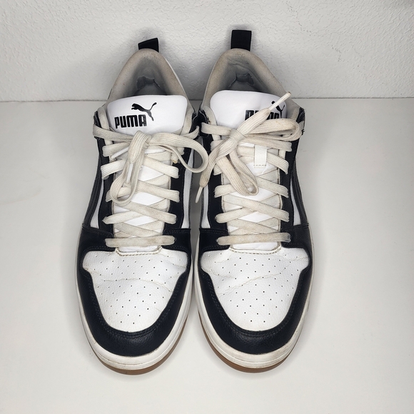 PUMA Rebound LayUp SL Low White Black Mens Sz 11.5 Athletic Shoes Sneakers - Picture 2 of 12